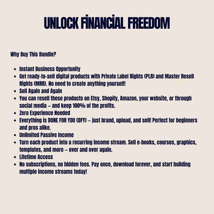 50 Digital Products + Custom Built Store – Launch & Sell