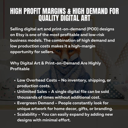 Kids Resellable Art Prints Bundle | 200 Digital Art Prints + Canva Guide + Product Listing Templates | MRR Digital Download - Social Canvas