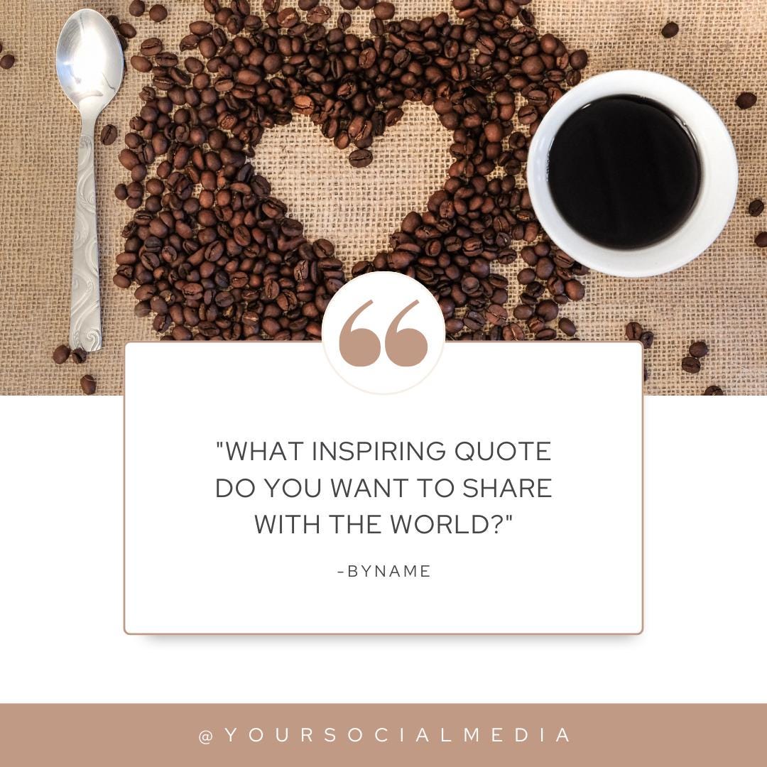 Coffee Shop Social Media Canva Templates | Café and Barista Marketing Kit | Social Media Planner, Analytics Guide - Social Canvas