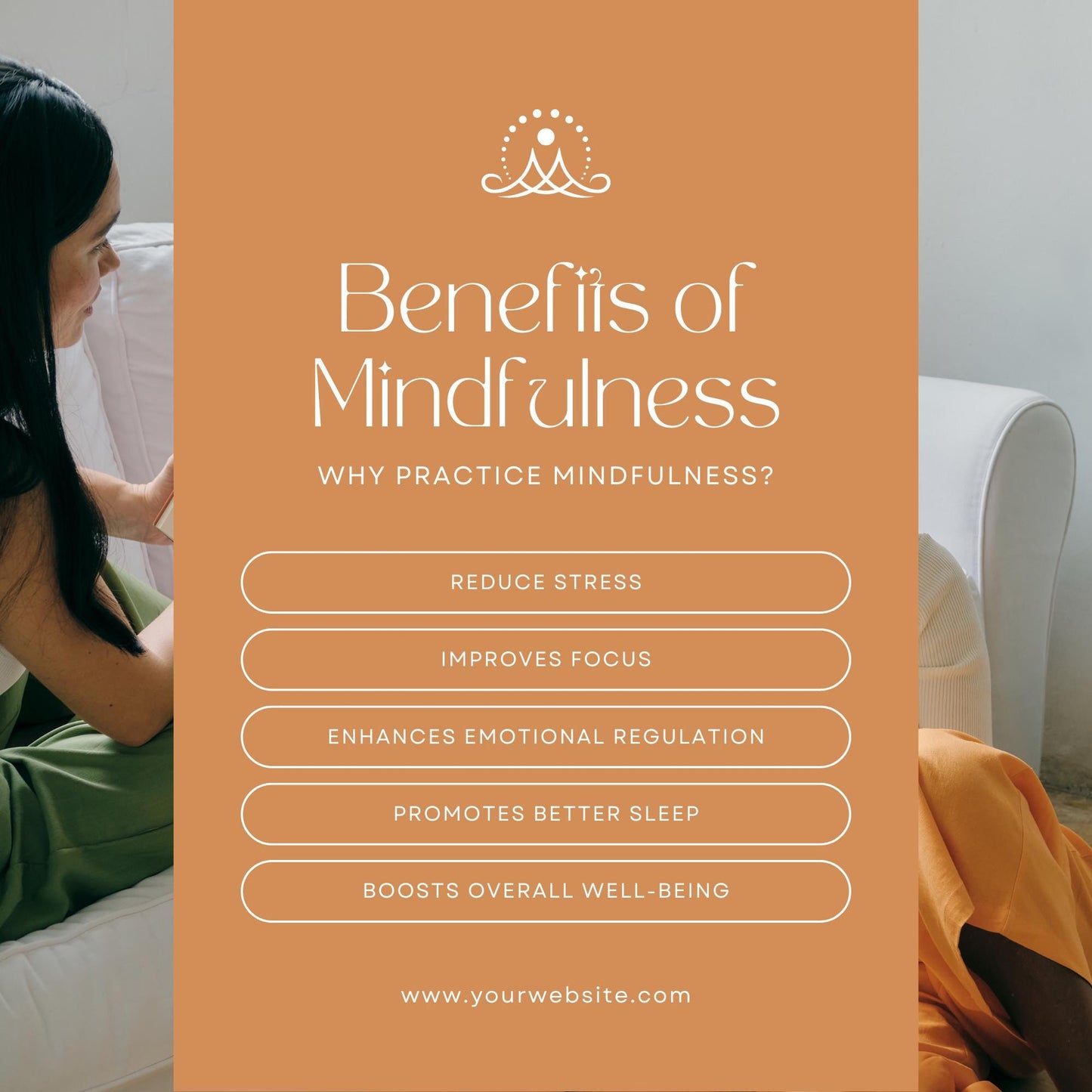 30 Mindfulness Coach Social Media Templates | Editable Canva Templates | Meditation, Self-Care & Wellness Instagram Posts | Instant Download - Social Canvas