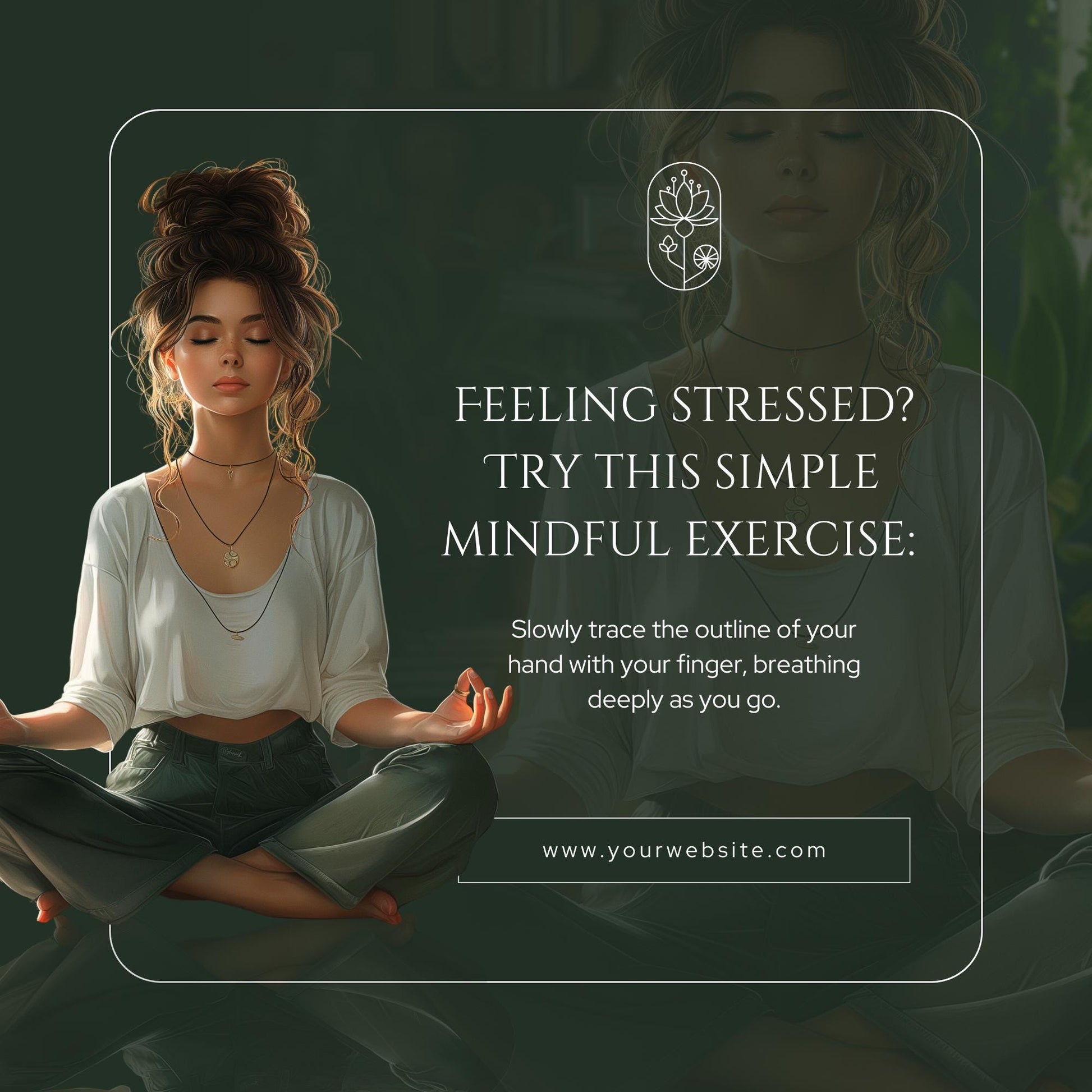 25 Mindfulness Social Media Templates | Editable Canva Templates | Wellness, Self-Care & Mental Health Instagram Posts | Instant Download - Social Canvas