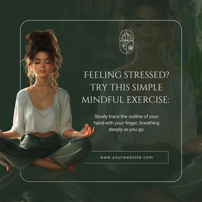 25 Mindfulness Social Media Templates | Editable Canva Templates | Wellness, Self-Care & Mental Health Instagram Posts | Instant Download - Social Canvas