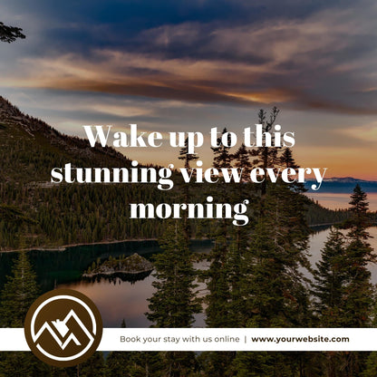 24 Vacation Rental Social Media Templates | Editable Canva Templates | Airbnb, Travel, and Hospitality Marketing | Instant Download - Social Canvas