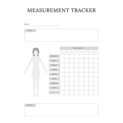 Fitness Planner Canva Template | Printable Workout Tracker | Gym and Exercise Log | Goal Setting and Progress Journal | Digital Download - Social Canvas