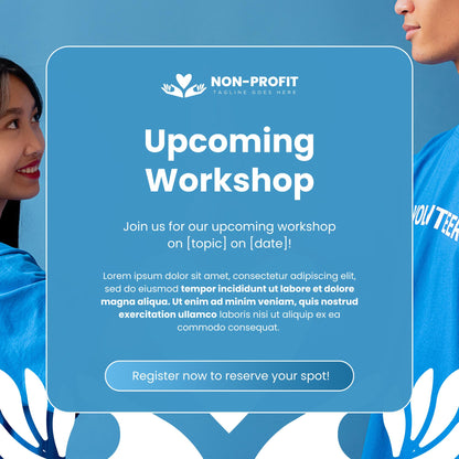 30 Non-Profit Social Media Templates | Editable Canva Fundraising and Volunteer Posts | Charity and Donation Instagram Templates - Social Canvas