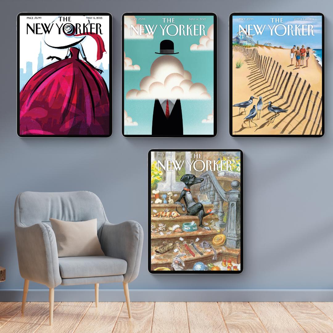 150 Magazine Cover Art Prints | Printable Wall Art | Iconic & Vintage Covers | New Yorker, Retro and Modern Designs | 300 DPI - Social Canvas
