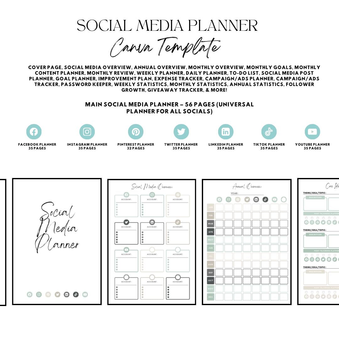 60 Real Estate Templates Canva | Marketing Graphics | Just Listed, Open House and Sold Templates | Social Media Planner, Analytics Guide - Social Canvas