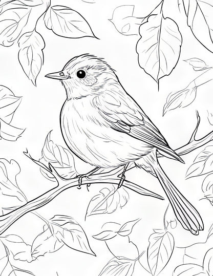 Autumn Animals Coloring Book | 25-Page Canva Template with Woodland Wildlife Designs | Fall-Themed Coloring Pages for All Ages - Social Canvas