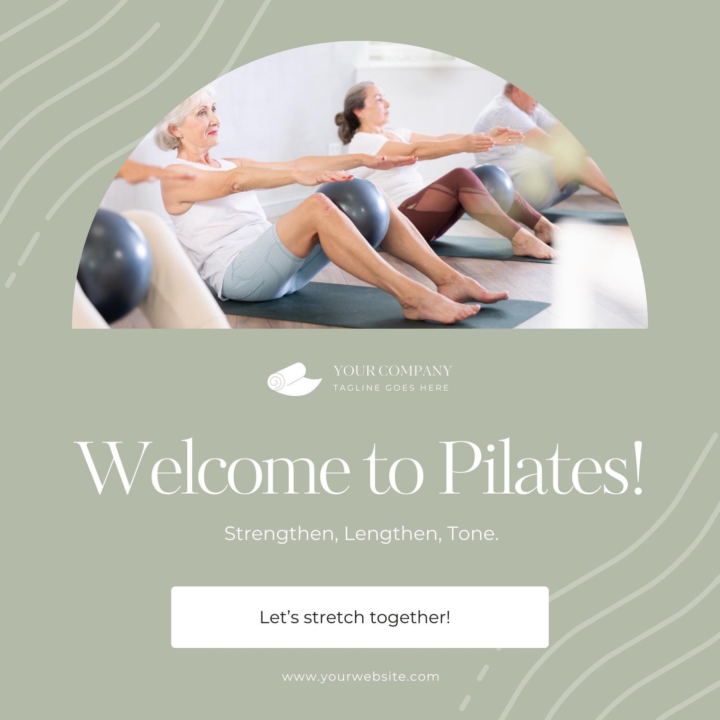 Pilates Social Media Templates | Fitness, Wellness & Studio | Social Media Planner, Analytics Guide and 800 Faceless Videos - Social Canvas