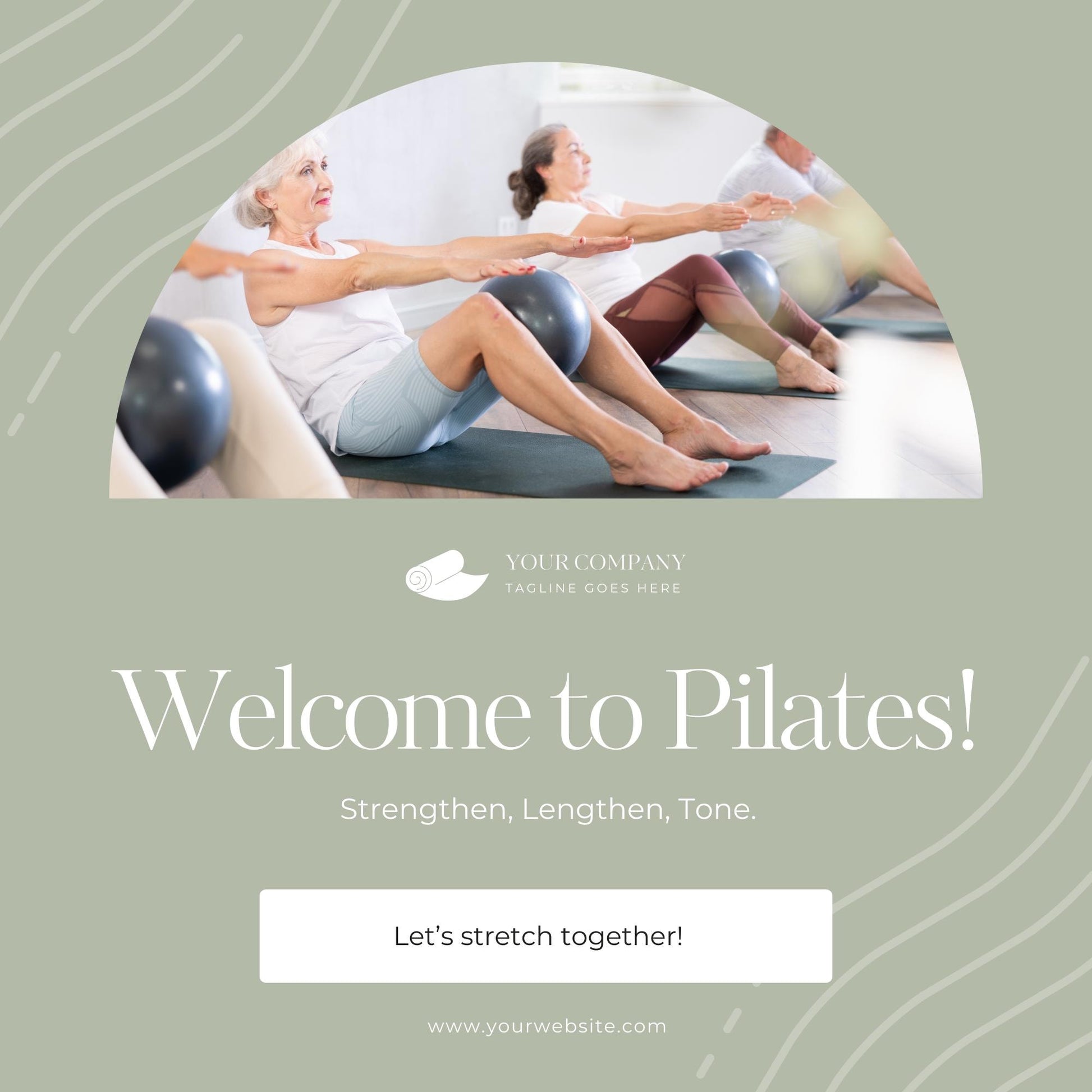 Pilates Social Media Templates | Fitness, Wellness & Studio | Social Media Planner, Analytics Guide and 800 Faceless Videos - Social Canvas