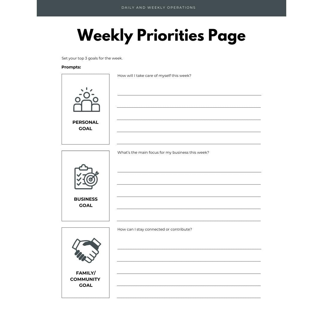 E-Commerce Business Planner | Digital Seller Organizer | Marketing & Inventory Tracker - Social Canvas