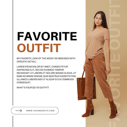 30 Fashion Instagram Post Templates | Editable Canva Templates | Outfit Inspo, Hauls & Trendy Social Media Graphics | Instant Download - Social Canvas