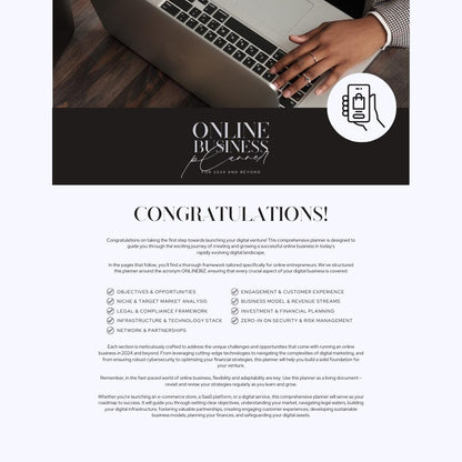 Online Business Planner 2025 | Digital Entrepreneur Strategy Guide & Startup Roadmap - Social Canvas