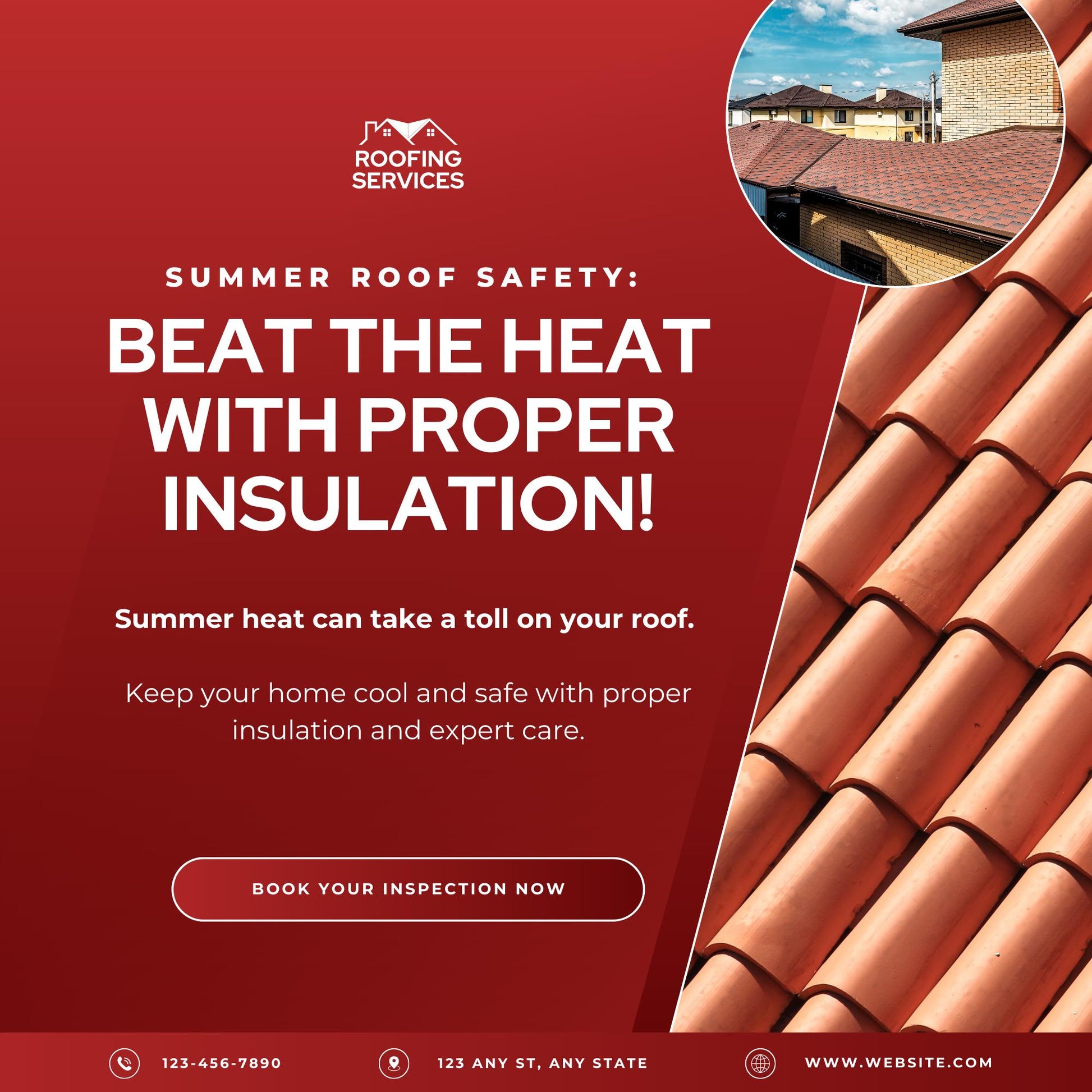 30 Roofing Social Media Templates | Social Media Planner and Analytics Guide | Roofing Business Instagram and Facebook Posts - Social Canvas