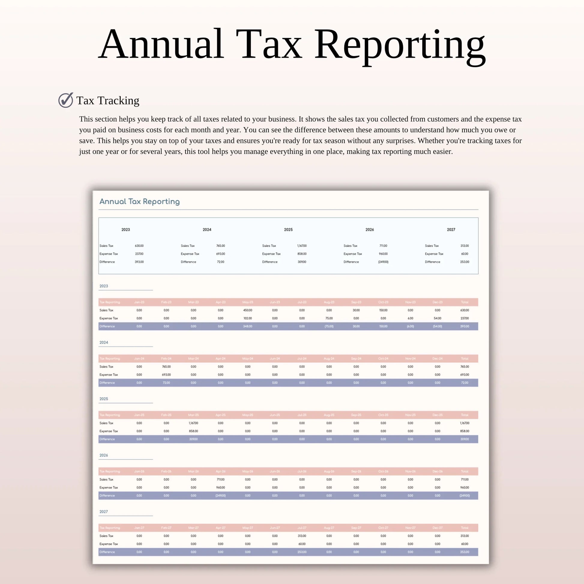 Small Business Bookkeeping Spreadsheet – Excel Template for Income & Expense Tracking (MRR) - Social Canvas