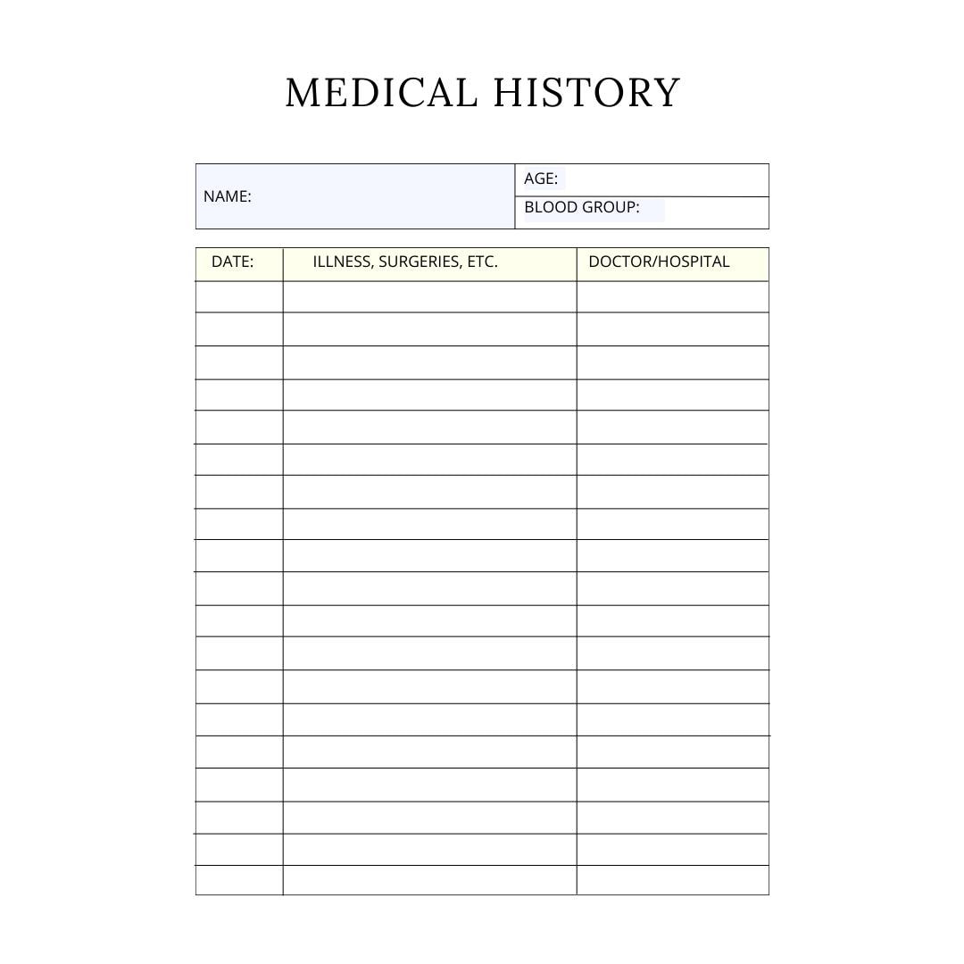 Blood Sugar Planner Canva Template | Printable Diabetes Log | Glucose Tracker and Health Journal | Medication and Meal Log - Social Canvas