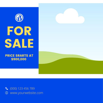 60 Real Estate | Just Listed, For Sale and Open House Graphics | Social Media Planner, Analytics Guide | 800 Faceless Videos - Social Canvas