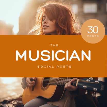 Musician Social Media Templates | Music | Artists, Bands & Producers | Social Media Planner, Analytics Guide and 800 Faceless Videos - Social Canvas