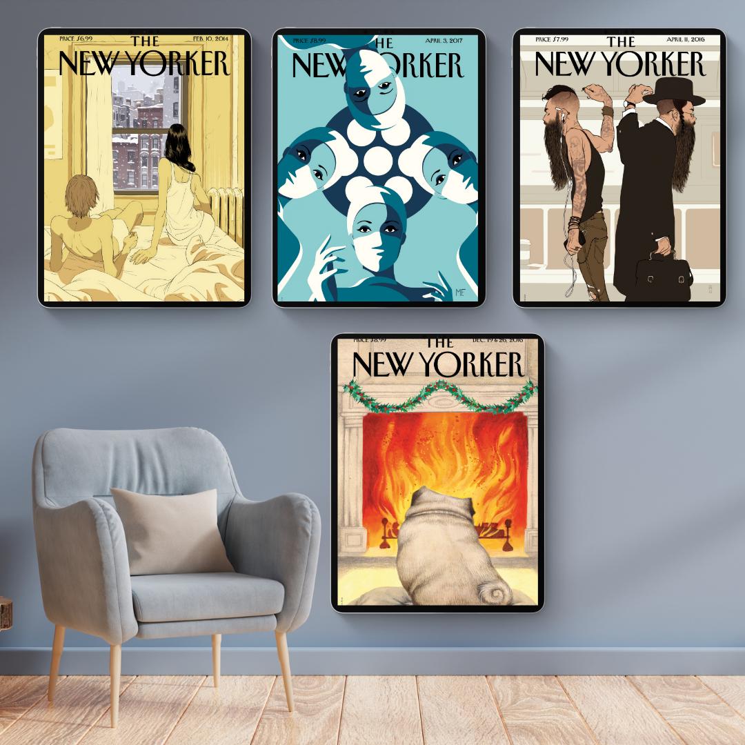 150 Magazine Cover Art Prints | Printable Wall Art | Iconic & Vintage Covers | New Yorker, Retro and Modern Designs | 300 DPI - Social Canvas