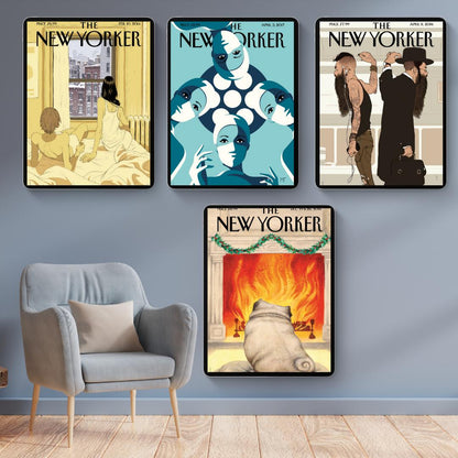 150 Magazine Cover Art Prints | Printable Wall Art | Iconic & Vintage Covers | New Yorker, Retro and Modern Designs | 300 DPI - Social Canvas