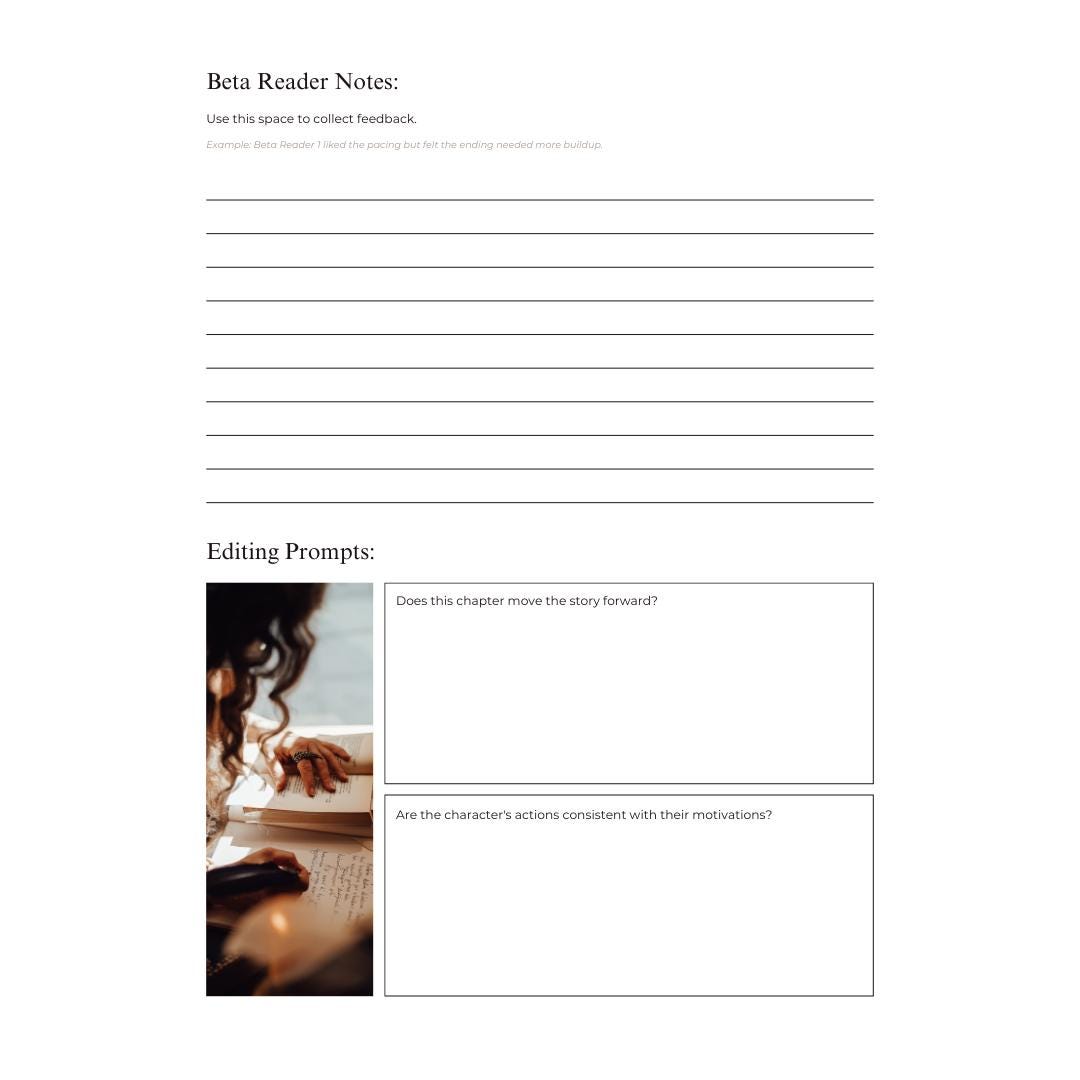 Digital Novel Writing Planner | Story Outline & Book Writing Organizer | Self-Publishing Workbook for Authors and Writers | Canva Template - Social Canvas