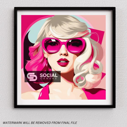 Pink Retro Glam Icons | 30+ Digital PNG Files | Stylish Sunglasses Fashion Artwork for Prints, Crafts, and Digital Design - Social Canvas