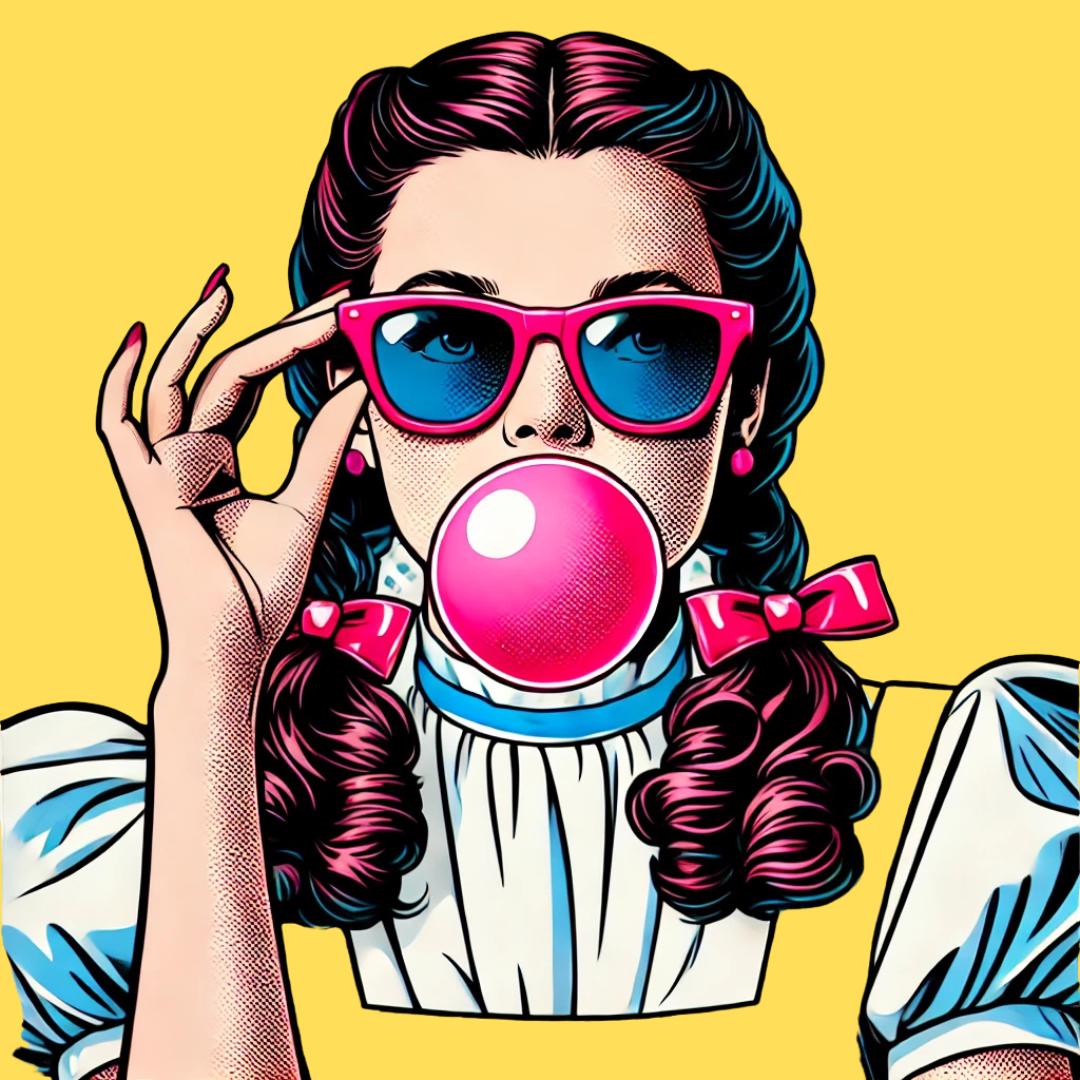 Original Wizard of Oz and Wicked-Inspired Artwork | Red Shoes & Dorothy Dress PNG | Printable Digital Download for Print-on-Demand - Social Canvas