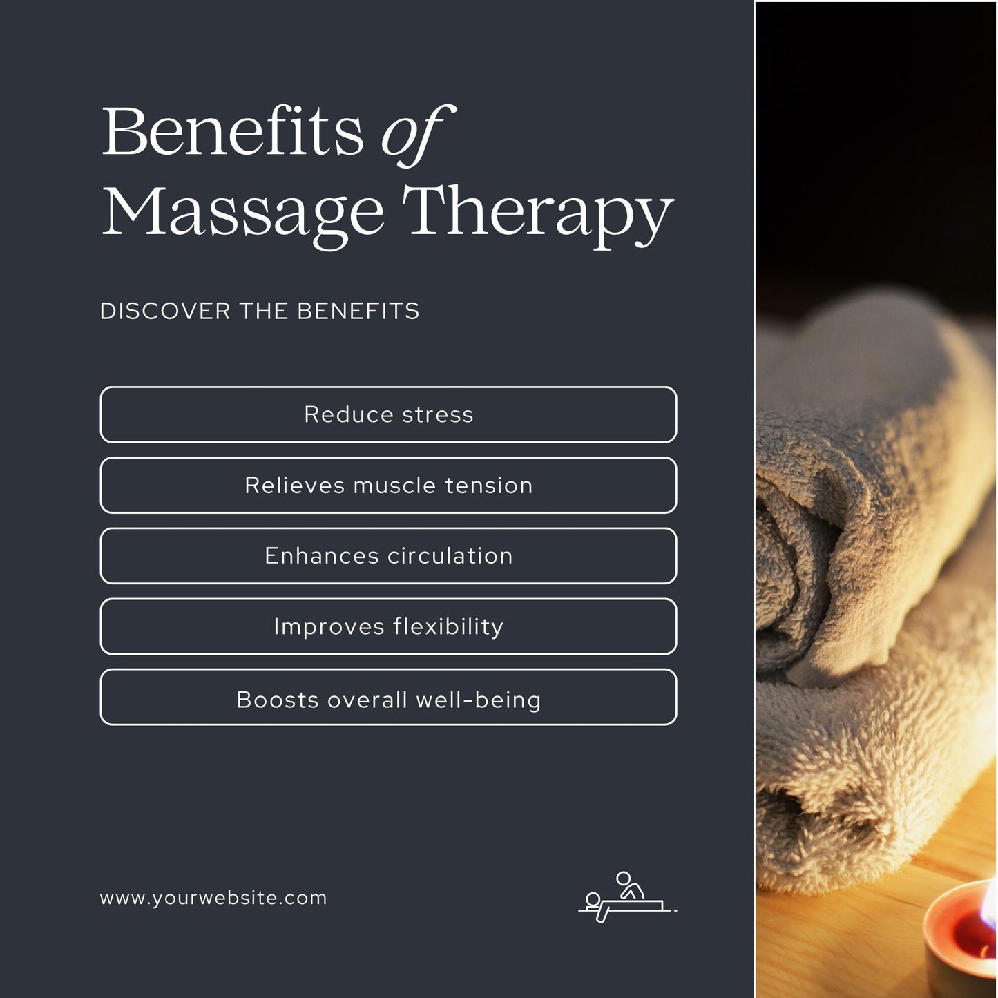 30 Massage Therapy Social Media Templates | Editable Canva Templates | Wellness, Spa & Self-Care Instagram Posts | Instant Download - Social Canvas