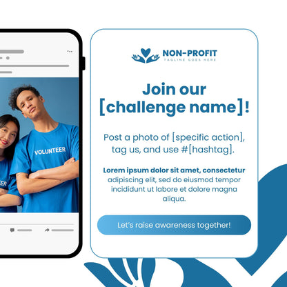 30 Non-Profit Social Media Templates | Social Media Planner and Analytics Guide | Fundraising and Volunteer Posts | Charity and Donation - Social Canvas