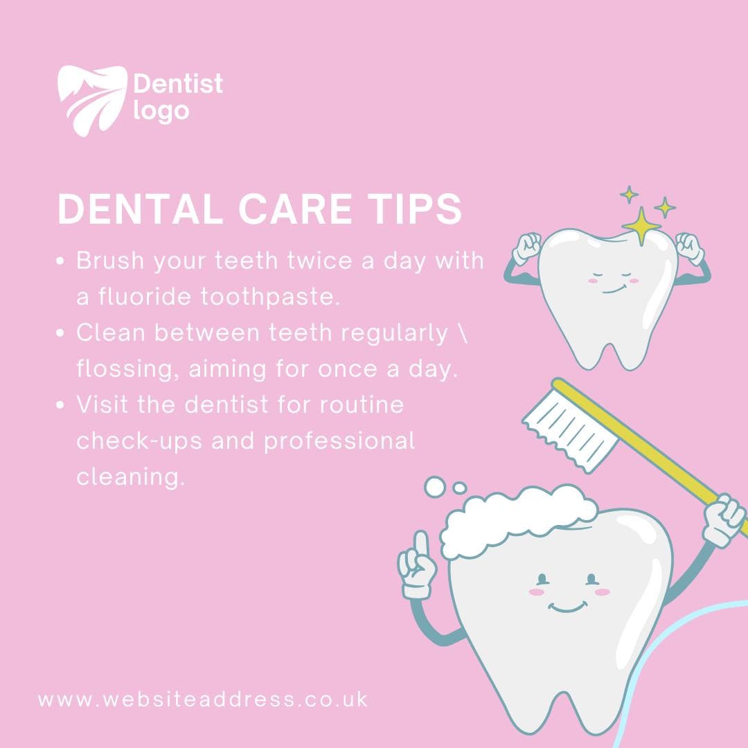 6 Dentist Instagram Post Templates |Bundle for Dental Clinics | Oral Health Tips | Social Media Planner | 800 Faceless Videos - Social Canvas