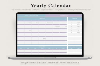 Digital ADHD Planner | Google Sheets Life Organizer for Focus & Productivity