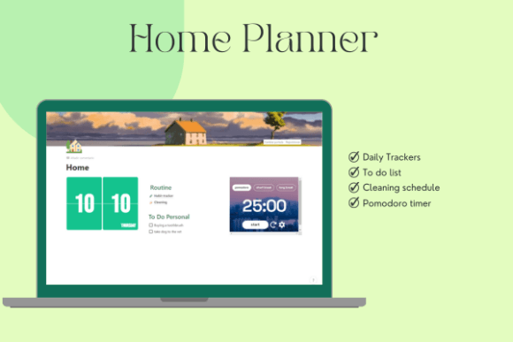 Elegant Home & Business Notion Planner (MRR) - Social Canvas