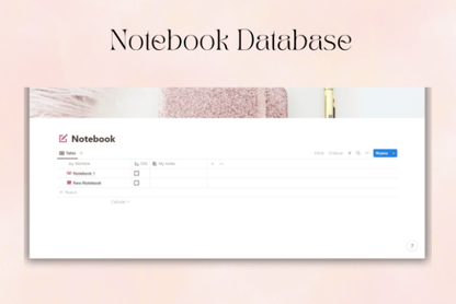 Aesthetic Pink Second Brain Notion - Social Canvas