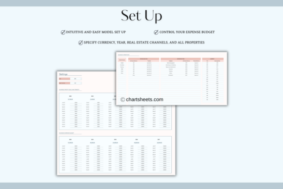 Airbnb Profit & Expense Tracker (Excel/Google Sheets) (MRR) - Social Canvas