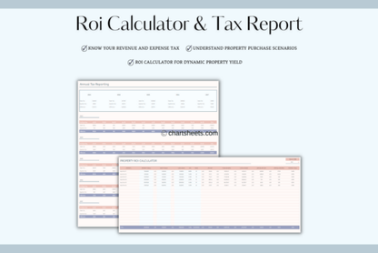 Airbnb Profit & Expense Tracker (Excel/Google Sheets) (MRR) - Social Canvas