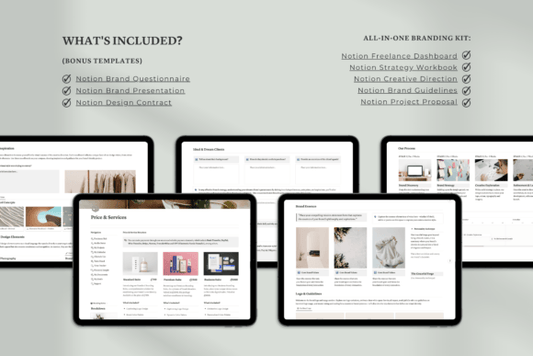 All-in-One Notion Branding Kit – Editable Templates for Personal & Business Branding (MRR) - Social Canvas