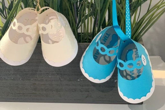 Baby Shoes Favor Box – Cute DIY SVG Template for Baby Showers & Gifts (MRR) - Social Canvas