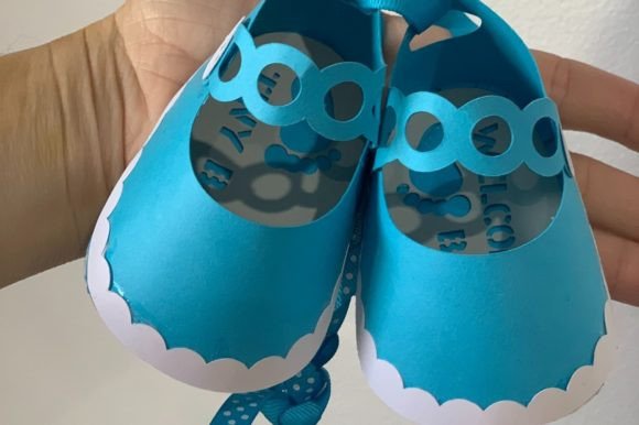 Baby Shoes Favor Box – Cute DIY SVG Template for Baby Showers & Gifts (MRR) - Social Canvas