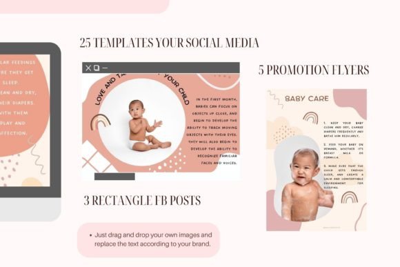 Baby Care -Canva Social Media Templates - Social Canvas