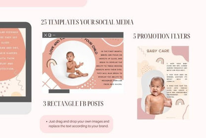Baby Care -Canva Social Media Templates - Social Canvas