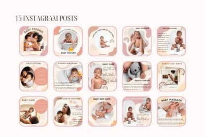 Baby Care -Canva Social Media Templates - Social Canvas