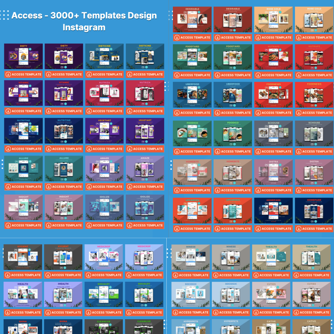 3000+ Instagram Post Templates (MRR)