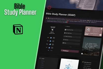 Bible Study Planner - (SOAP) Style - Social Canvas