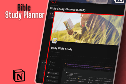 Bible Study Planner - (SOAP) Style - Social Canvas