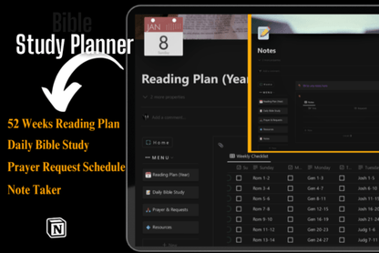 Bible Study Planner - (SOAP) Style - Social Canvas