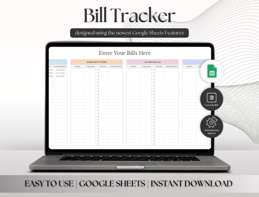Bill Tracker Spreadsheet – Excel Template for Monthly Bill Management (MRR) - Social Canvas