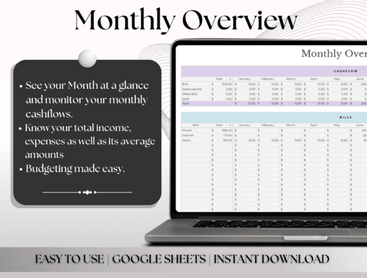 Bill Tracker Spreadsheet – Excel Template for Monthly Bill Management (MRR) - Social Canvas