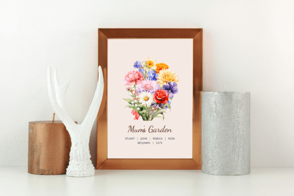 Birth Month Flower Clipart – Watercolor Floral PNGs for Each Month (MRR) - Social Canvas