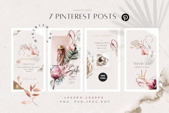 Bohemian Instagram Templates – Editable Social Media Pack (MRR) - Social Canvas