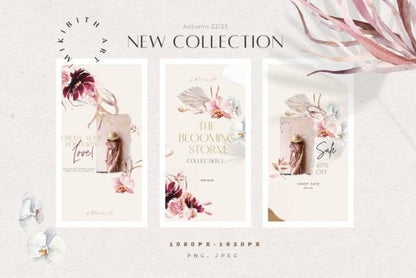 Bohemian Instagram Templates – Editable Social Media Pack (MRR) - Social Canvas